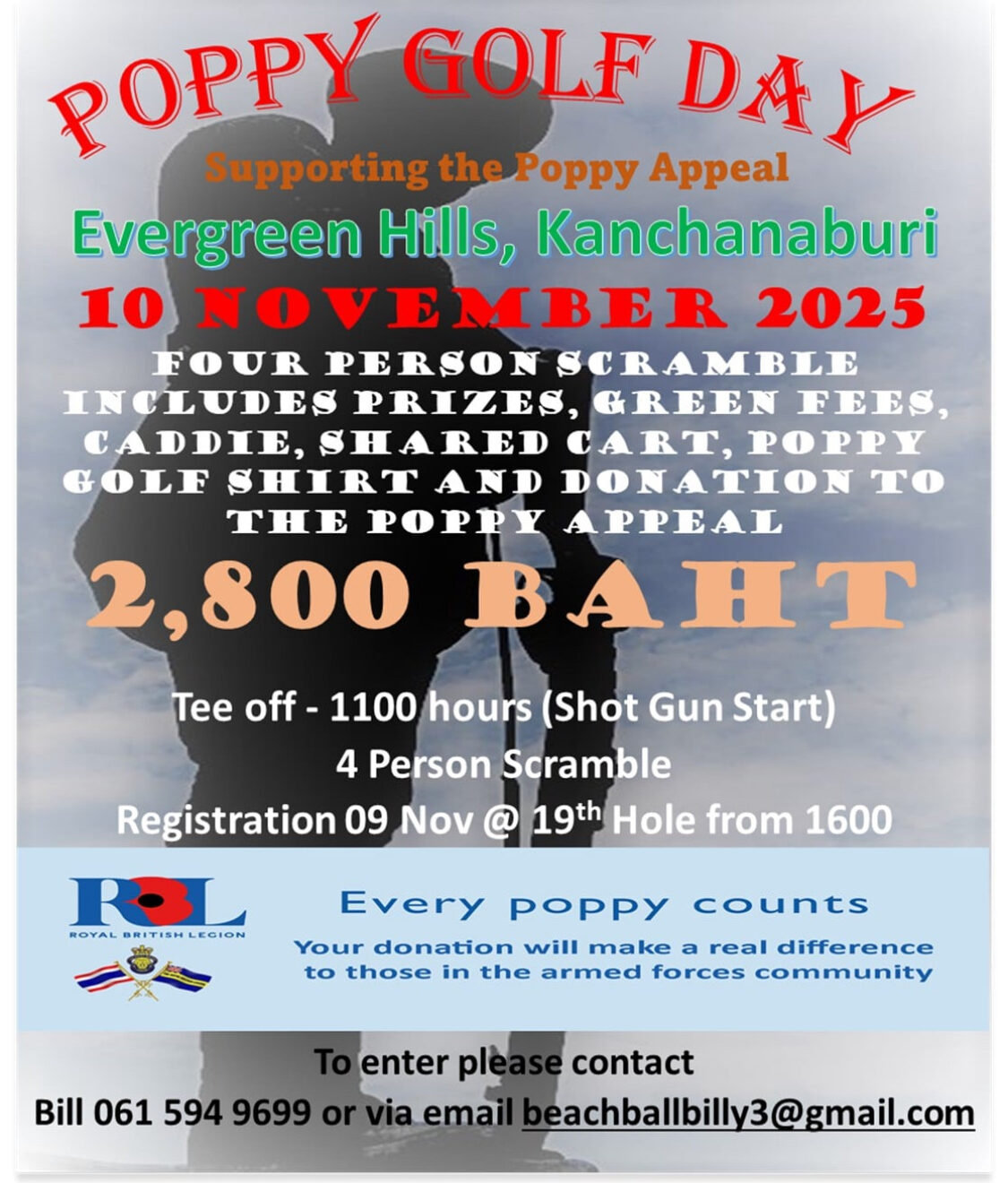 Rememberance Golf Day (Poppy Golf Day)